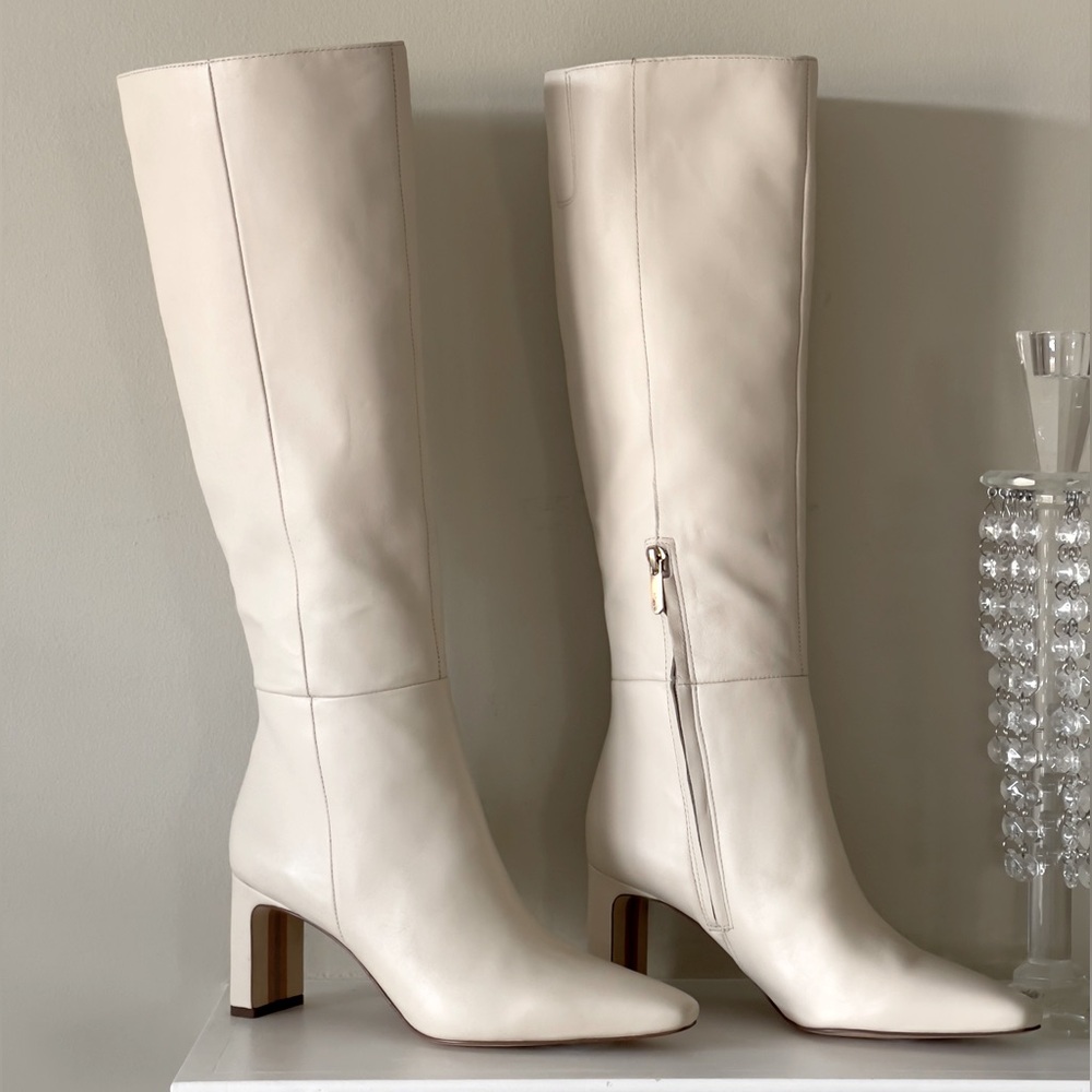 Sam Edelman SYLVIA Knee High Boot in cream Size 6.5 New with Tag - Picture 8 of 11